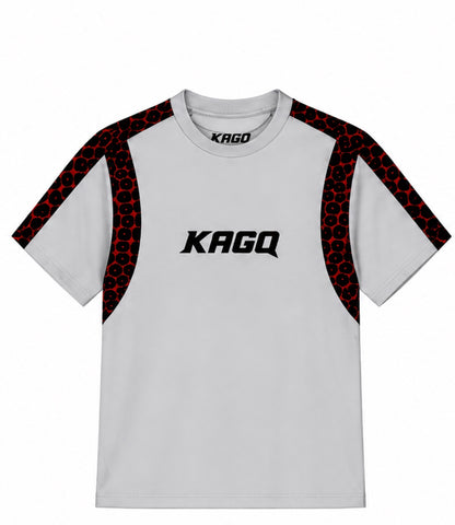Leopard Print Tee (Black and Red)