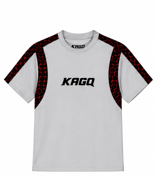 Leopard Print Tee (Black and Red)