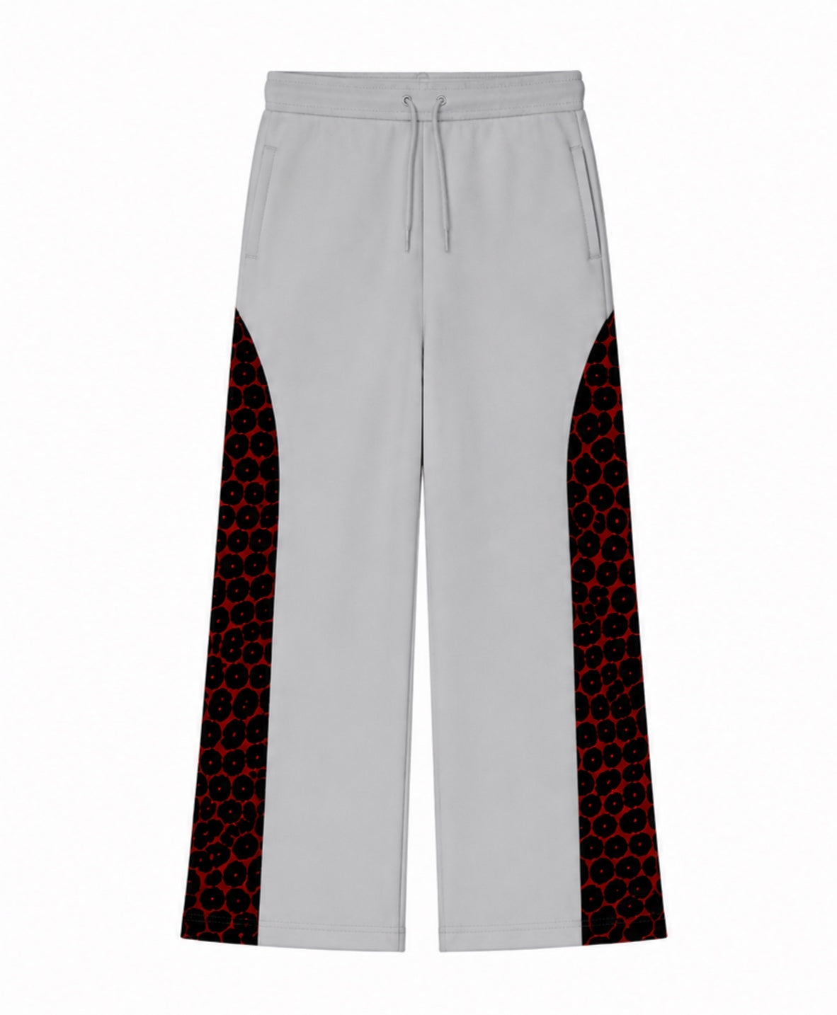 Leopard Print Sweatpants (Black and Red)